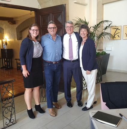 Carey Haughwout, Paul Petillo and Claire Madill meet author Gilbert King
